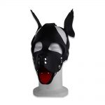 Cuir - Une production Rex - Tête de chien cuir, noir - Face